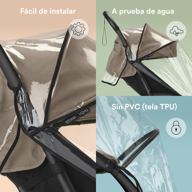Babyzen Protector Lluvia Coche 6+