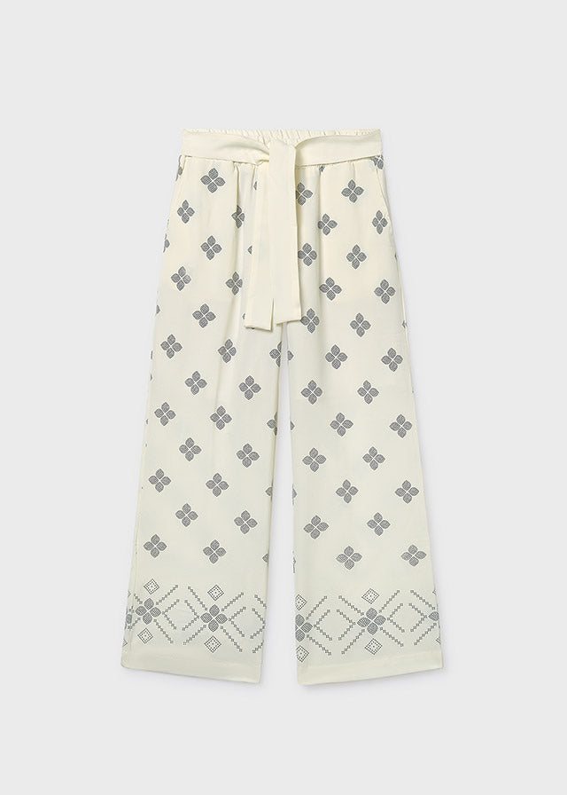 Mayoral Pantalon Estampado Hueso para Niña
