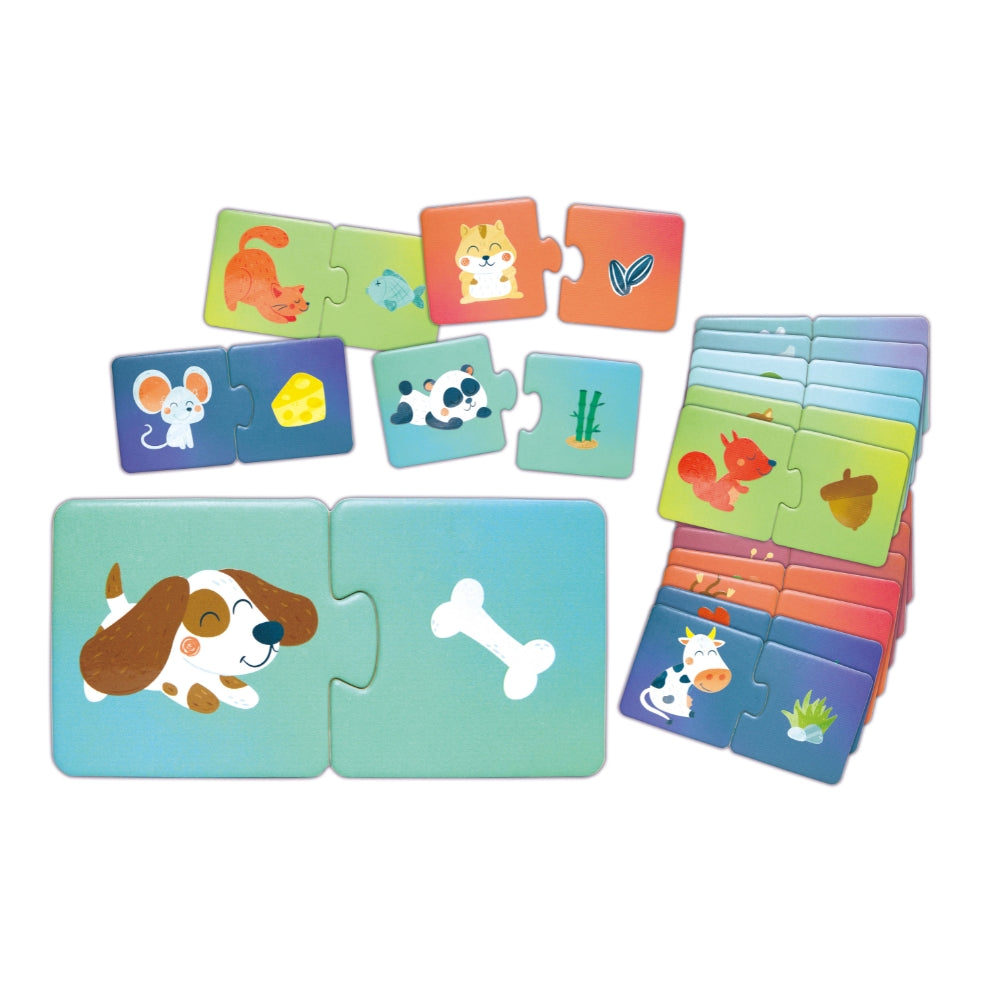 HAPE ROMPECABEZAS DE PARES HORA DE MERIENDA DE ANIMALES