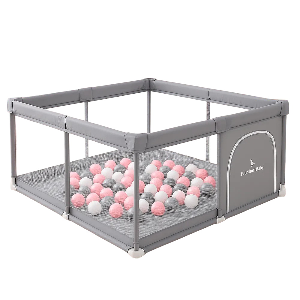 PREMIUM BABY GIMNASIO INTERACTIVO PARA BEBE CORRAL PELOTERO 180X200X68