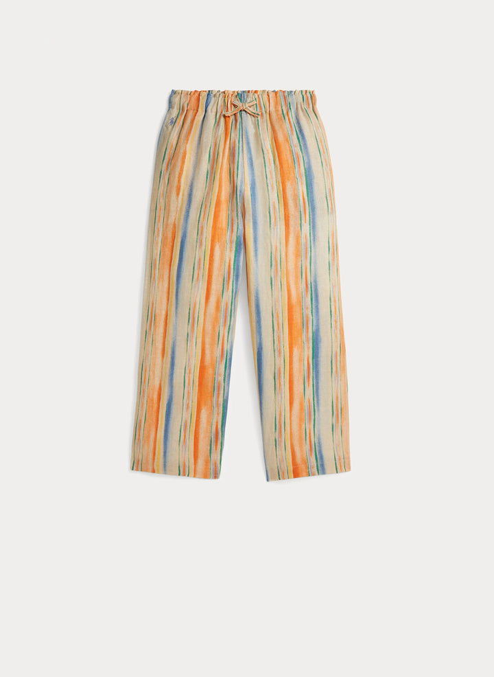 RALPH LAUREN NIÑA PANTALON PRINTED LINEN KONA PAINTERLY STRIPE