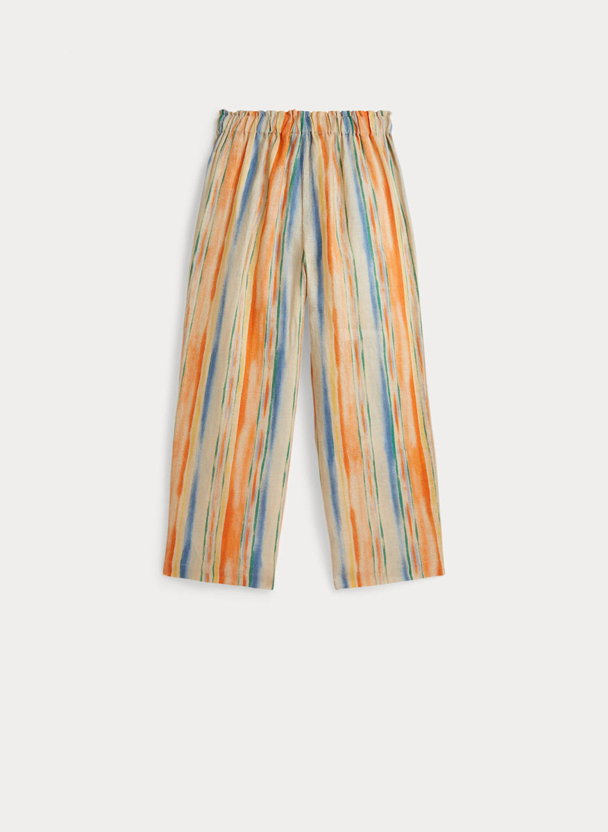 RALPH LAUREN NIÑA PANTALON PRINTED LINEN KONA PAINTERLY STRIPE
