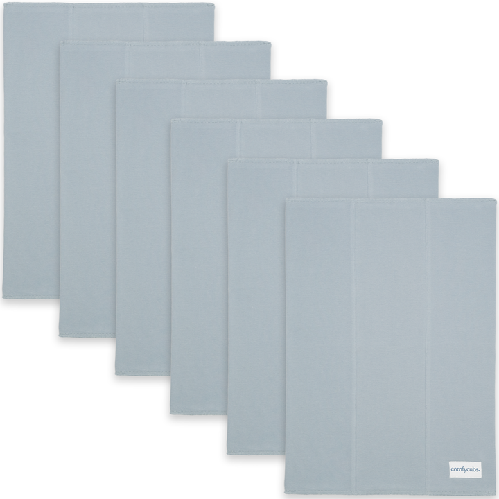 COMFY CUBS BEBE NIÑO SACAGASES COTTON PACIFIC BLUE 6PK