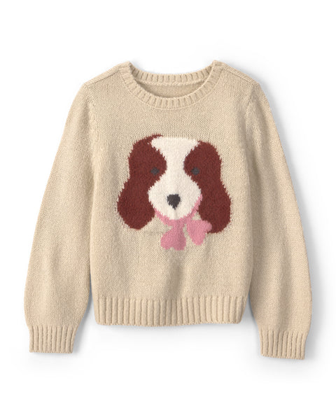 Carters Tshirt Ivory Dog para Niña