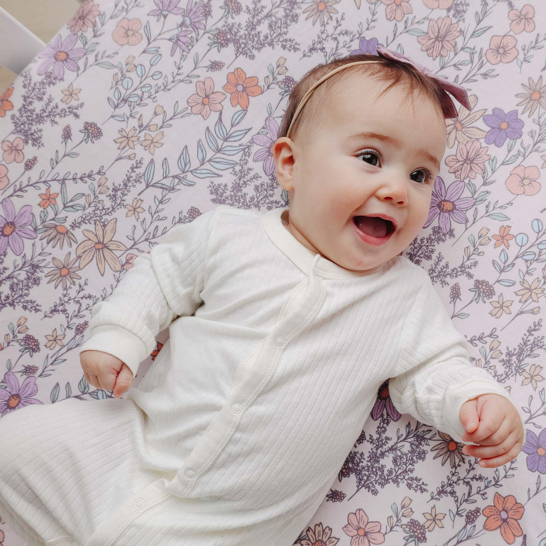 COPPER PEARL FORRO DE CUNA FLORA PREMIUM