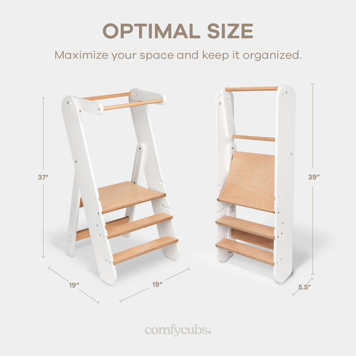 COMFY CUBS TABURETE PARA NIÑOS WHITE