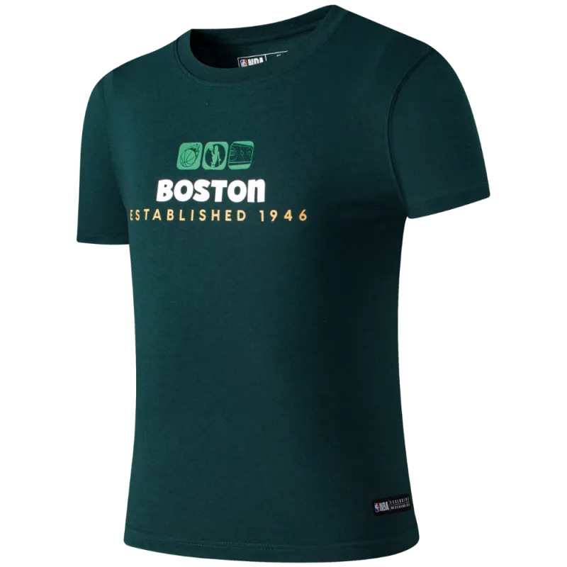 FANATICS NIÑO TSHIRT NBA DUNKING CELTICS M/C GREEN