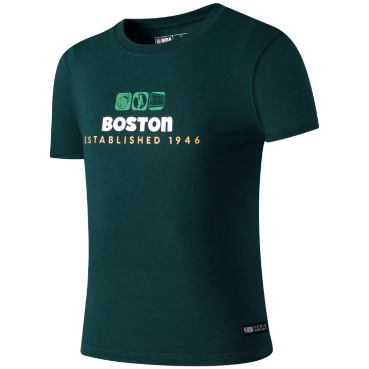 FANATICS NIÑO TSHIRT NBA DUNKING CELTICS M/C GREEN