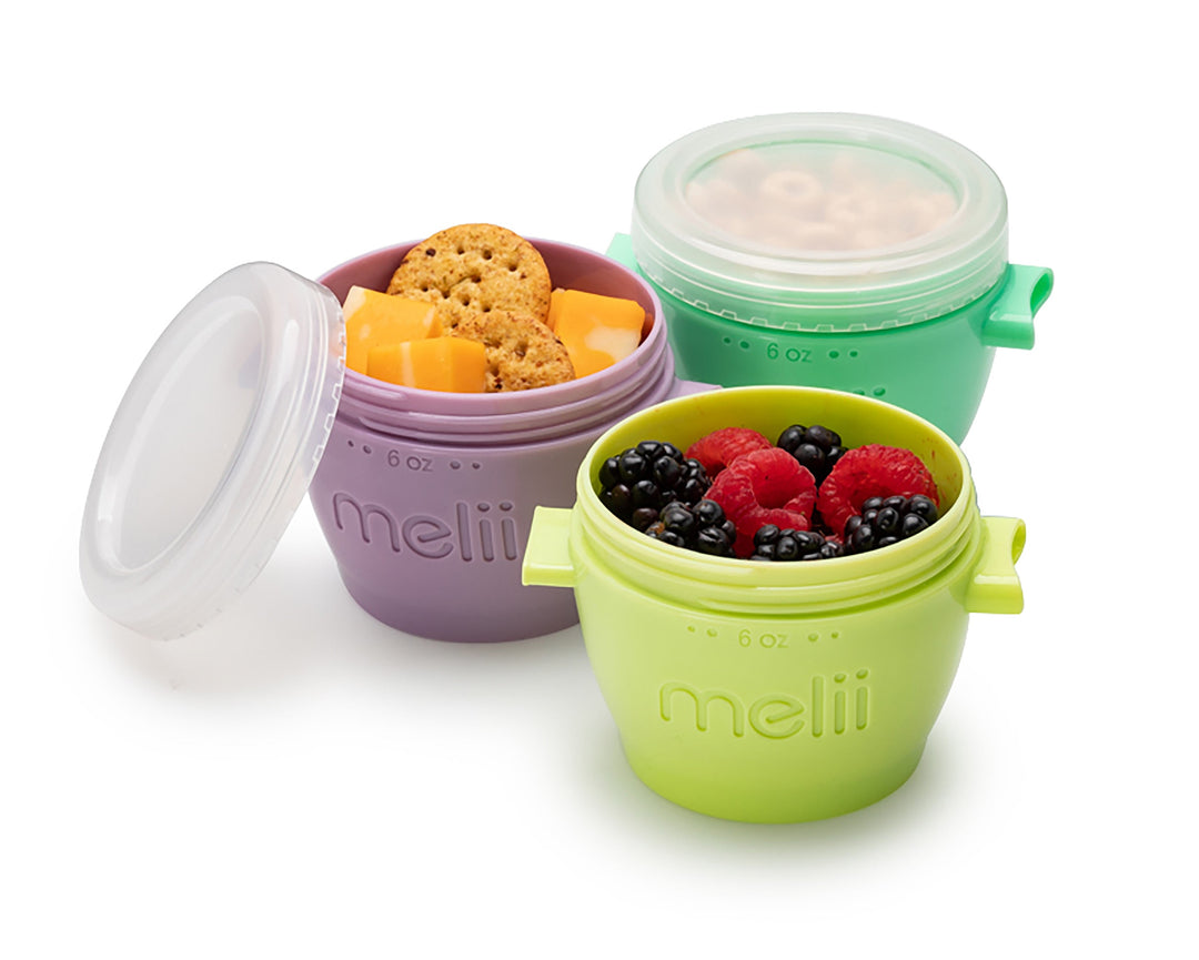 MELII VASIJA CON TAPA 6OZ 4PCS MULTICOLOR