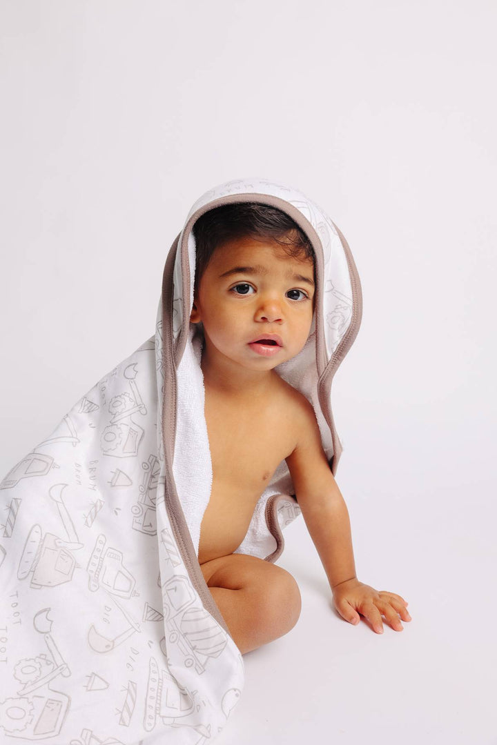 COPPER PEARL BEBE NIÑO TOALLA CON CAPUCHA GAGE PREMIUM