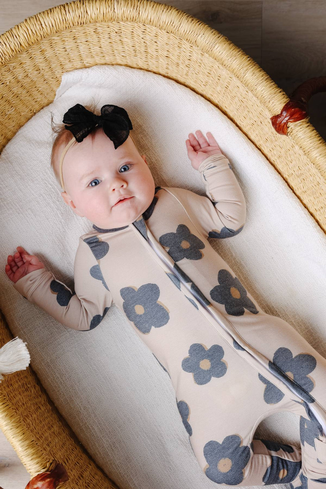 COPPER PEARL BEBE NIÑA PIJAMA CON CREMALLERA GEMMA IN TAN