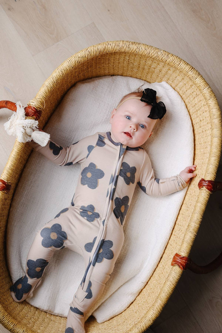 COPPER PEARL BEBE NIÑA PIJAMA CON CREMALLERA GEMMA IN TAN