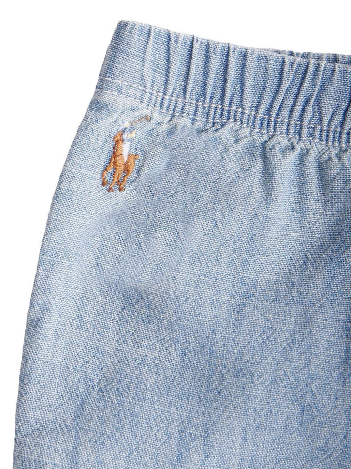 RALPH LAUREN BEBE NIÑA PANTALON CHAMBRAY NEW MEDIUM WASH