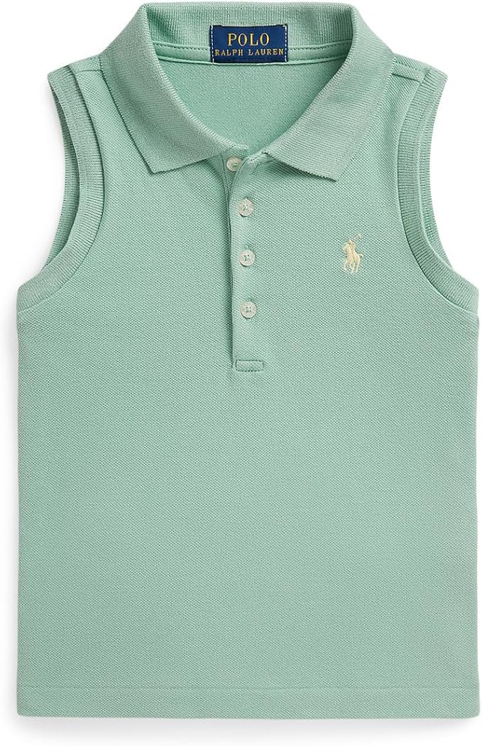 RALPH LAUREN NIÑA POLO STRETCH MESH CELADON