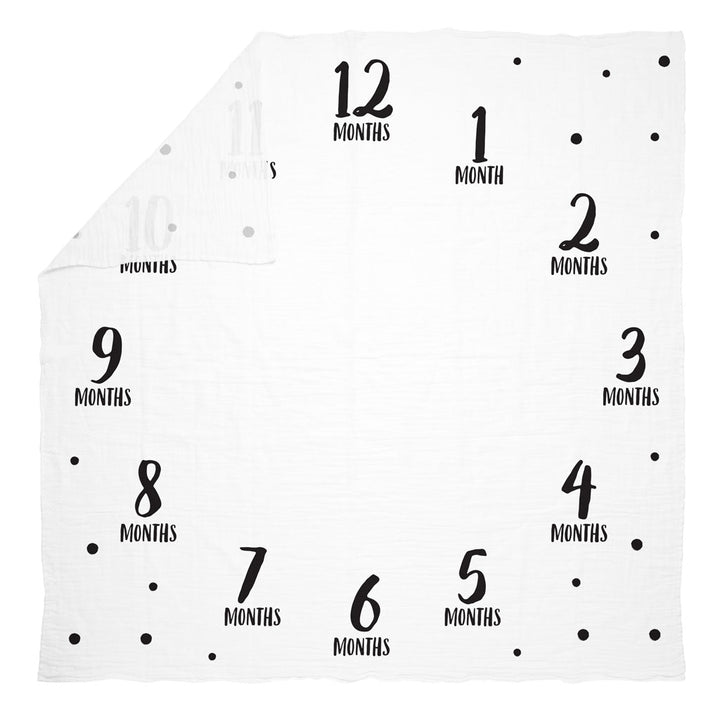 PEARHEAD FRAZADA WATCH ME GROW PHOTO BLANKET WHITE/BLACK