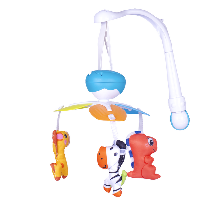 Genial Juguete Colgante Movil Musical 2 en 1 Turquoise