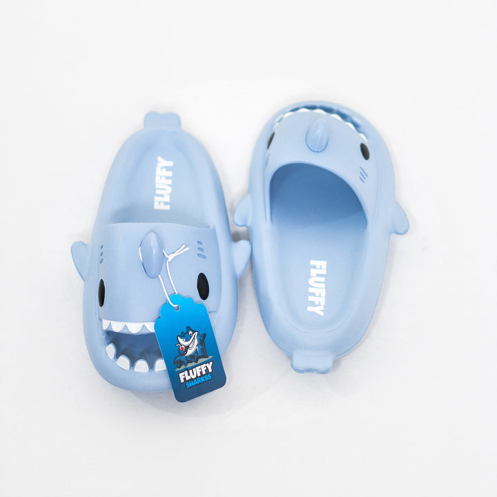 FLUFFY NIÑO CHANCLETA SHARK ROYAL BLUE