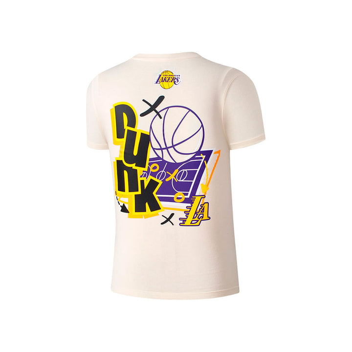 FANATICS NIÑO TSHIRT NBA DUNKING LAKERS M/C BEIGE