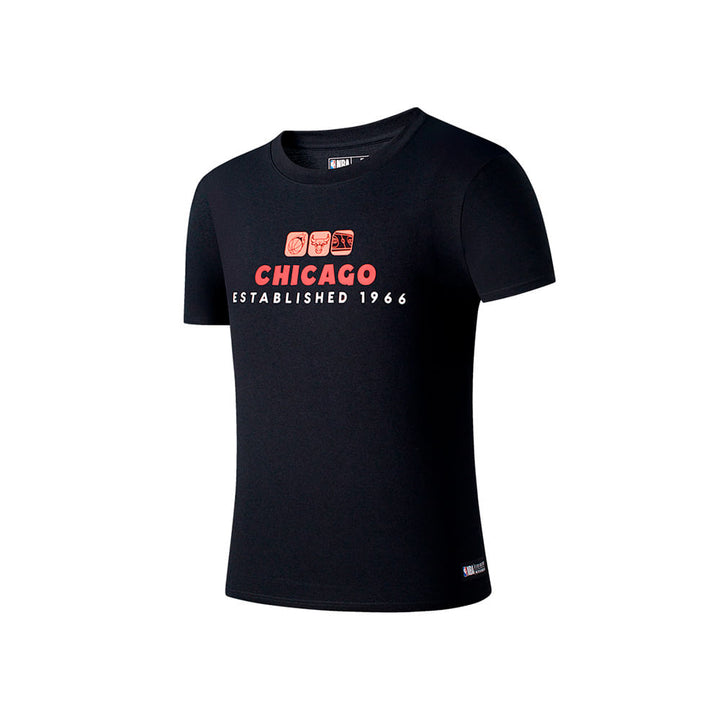 FANATICS NIÑO TSHIRT NBA DUNKING BULLS M/C BLACK