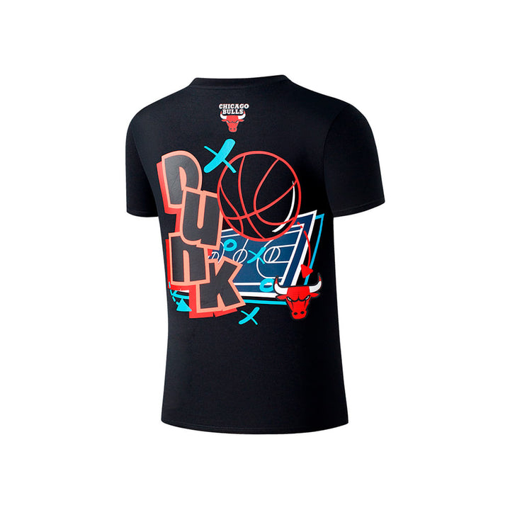 FANATICS NIÑO TSHIRT NBA DUNKING BULLS M/C BLACK