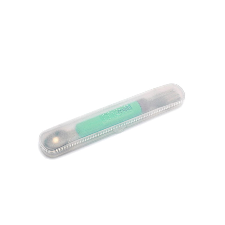 MELII TENEDOR Y CUCHARA CON ESTUCHE MINT/GREY