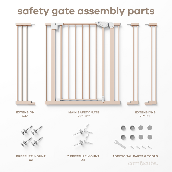COMFY CUBS PUERTA DE SEGURIDAD PARA BEBE BLUSH