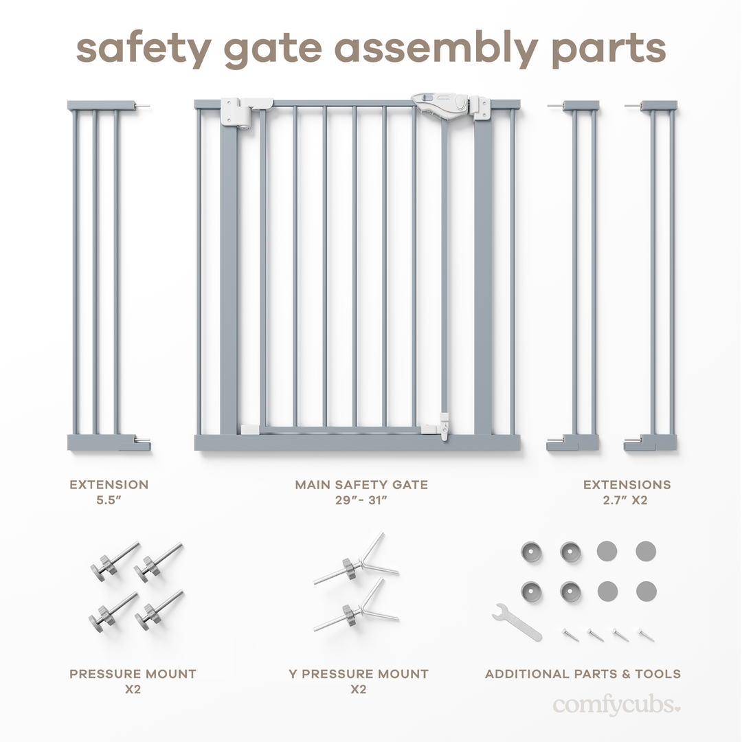 COMFY CUBS PUERTA DE SEGURIDAD PARA BEBE PACIFIC BLUE