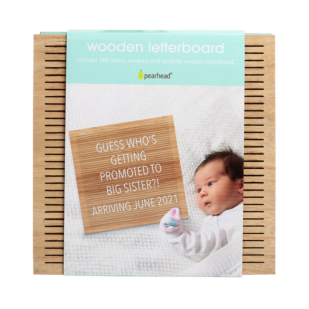 PEARHEAD TABLERO DE LETRAS DE MADERA NATURAL