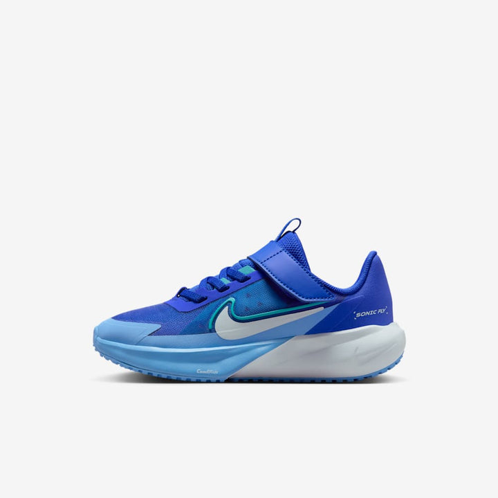 NIKE NIÑO ZAPATILLA SONIC FLY PS BL TNT/WHT-DSTY CCTS-HYPR RYL