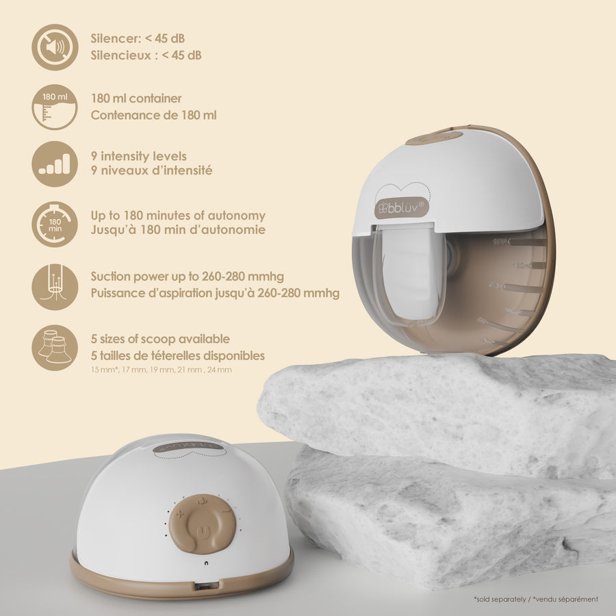 BBLUV EXTRACTOR DE LECHE PORTATIL MUMFLÖW 2PCS