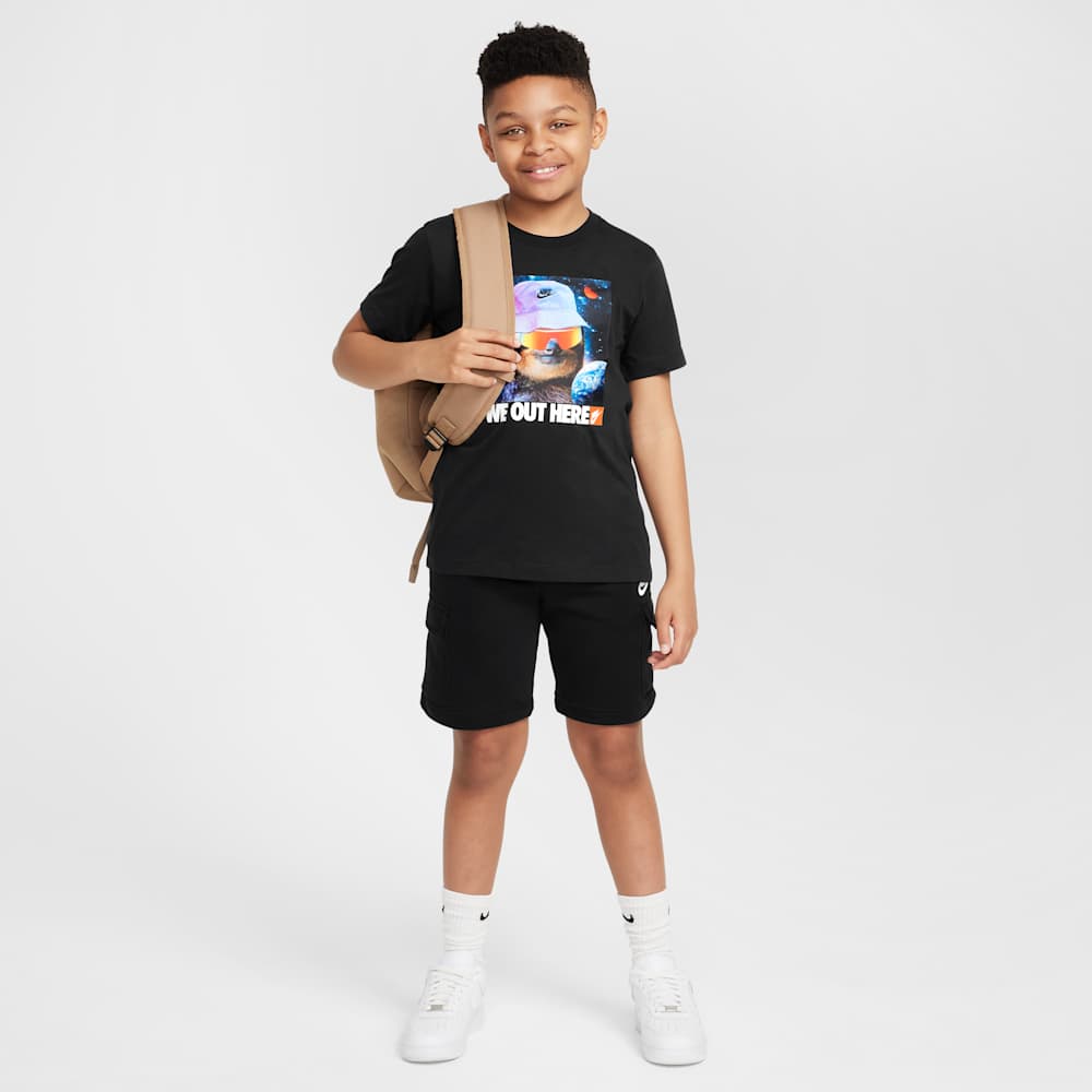 NIKE NIÑO TSHIRT K NSW TD SLOTH BLK