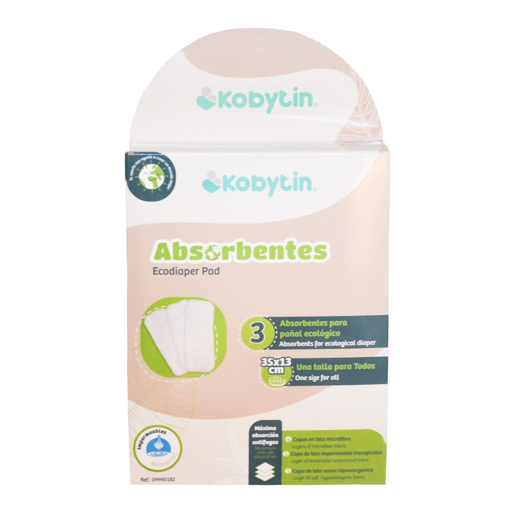 KOBYTIN SET DE 3 ABSORBENTES PARA PAÑALES DESECHABLES
