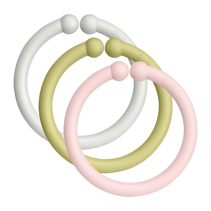 BIBS JUGEGO DE ENLACE MULTIPROPOSITO BIBS LOOPS BUCLES HAZE/MEADOW/BLOSSOM