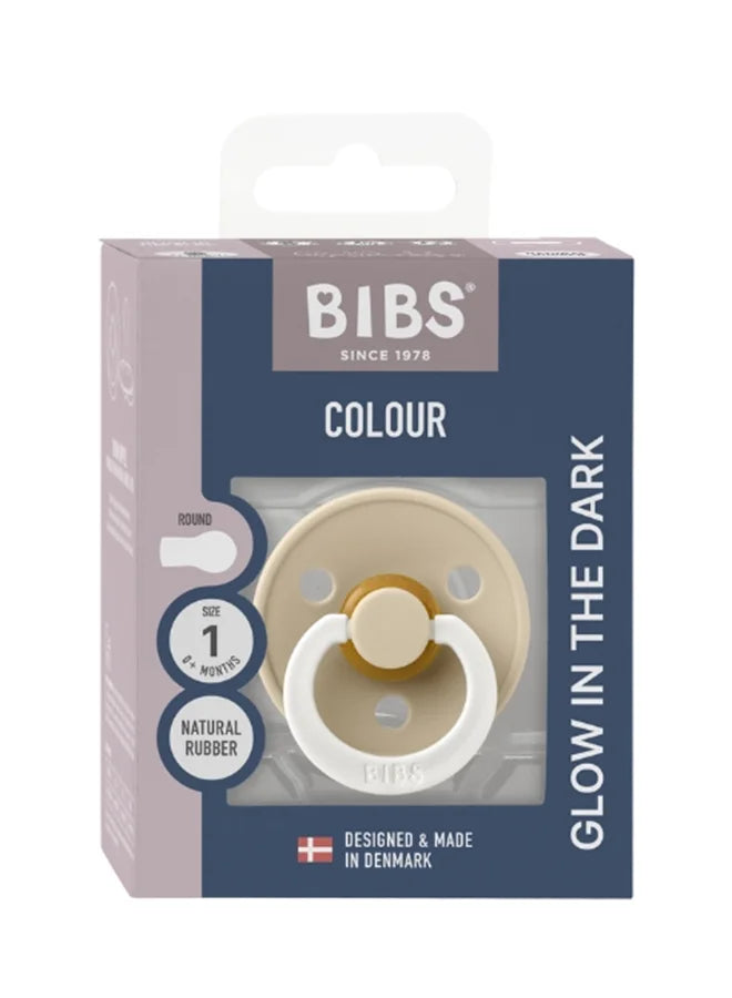 BIBS CHUPO LATEX SIZE1 VANILLA GLOW