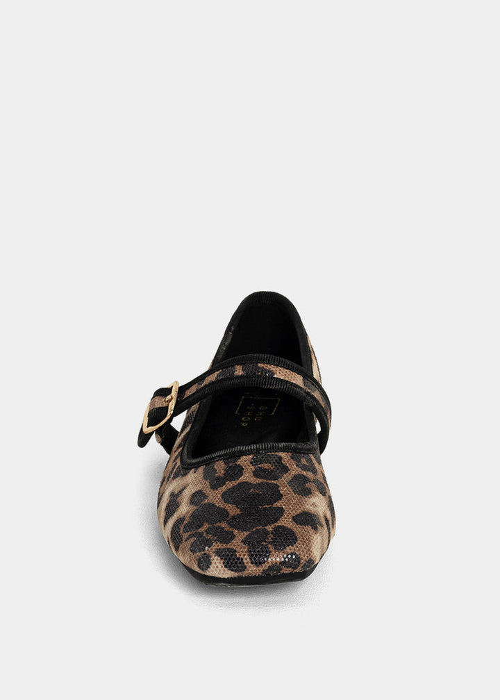 SHUSHOP NIÑA ZAPATO ADELINE MINI LEOPARD PRINT