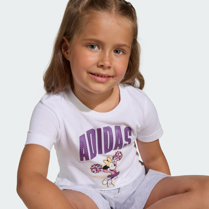 ADIDAS NIÑA CONJ. DE SHORT LG DY MI T WHITE/SEICTA