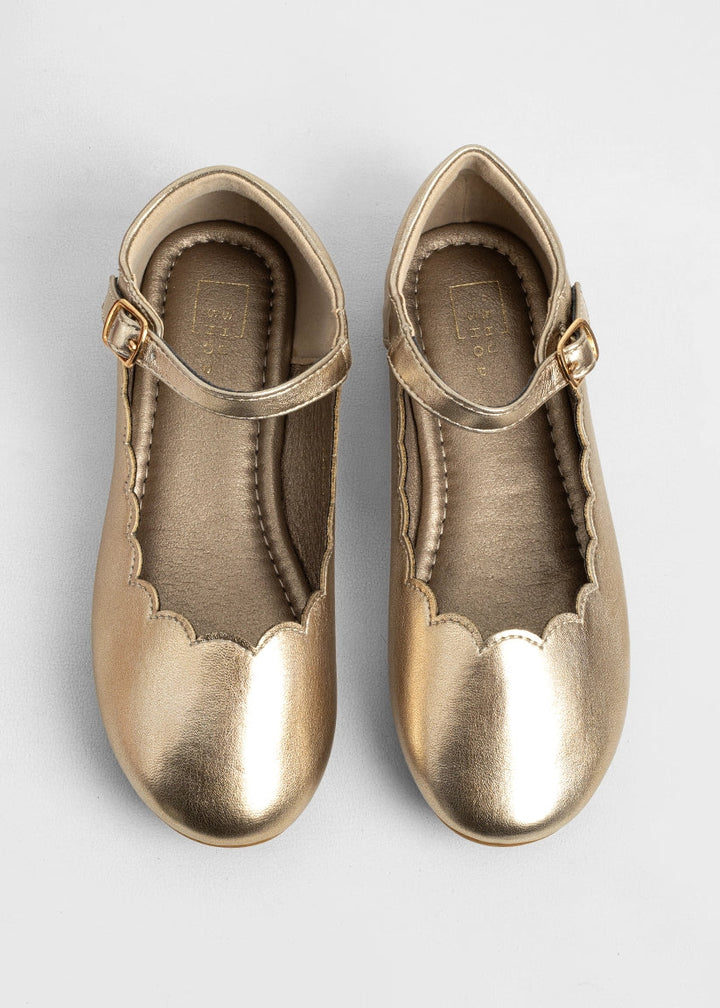 SHUSHOP NIÑA ZAPATO AGATHA MINI LIGHT GOLD