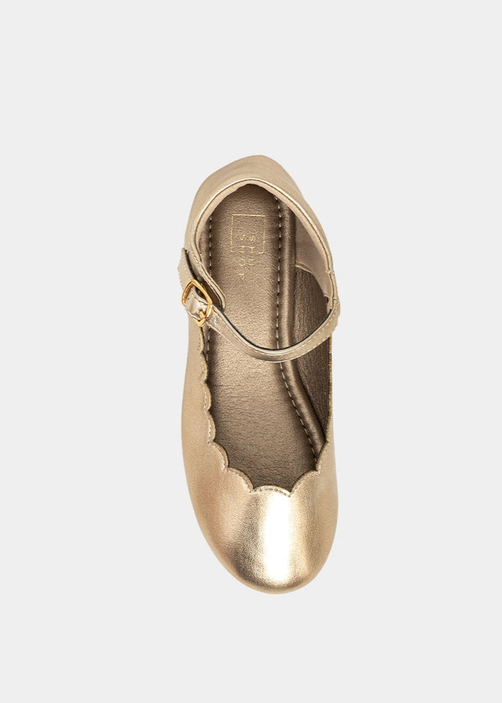 SHUSHOP NIÑA ZAPATO AGATHA MINI LIGHT GOLD