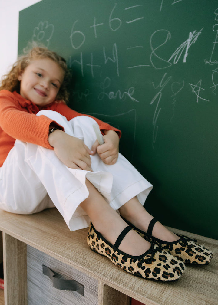 SHUSHOP NIÑA ZAPATO ANITA MINI LEOPARD HAIR