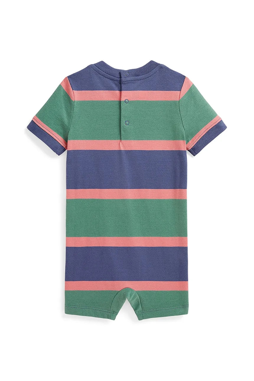 RALPH LAUREN BEBE NIÑO OVEROL Y/D JERSEY FAIRWAY GREEN MULTI/C7952