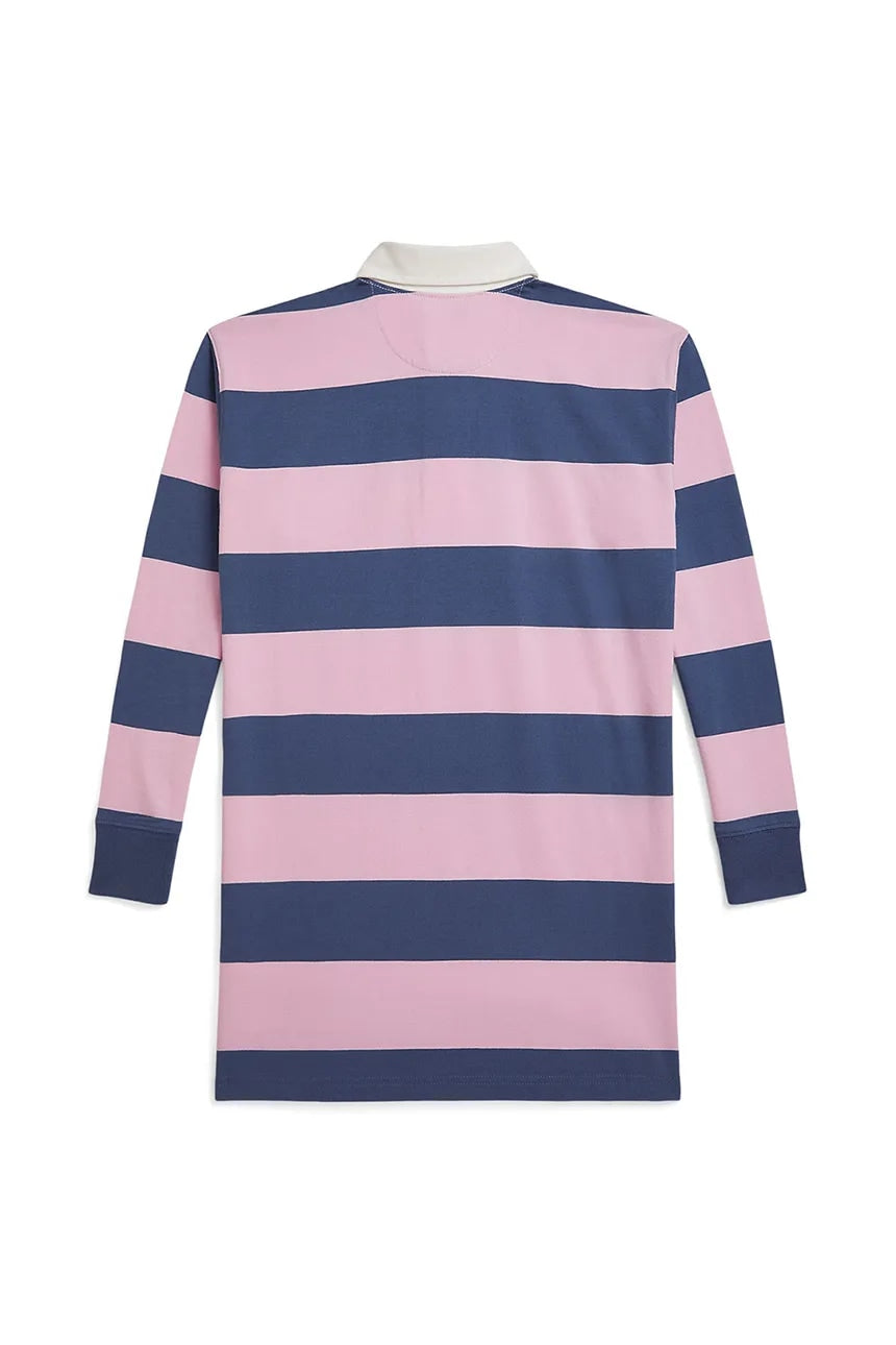 RALPH LAUREN NIÑA VESTIDO JERSEY GARDENPINKEARTHBLUESTRPEDCKWSH
