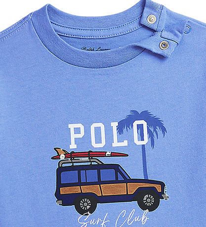RALPH LAUREN BEBE NIÑO TSHIRT HARBOR ISLAND BLUE