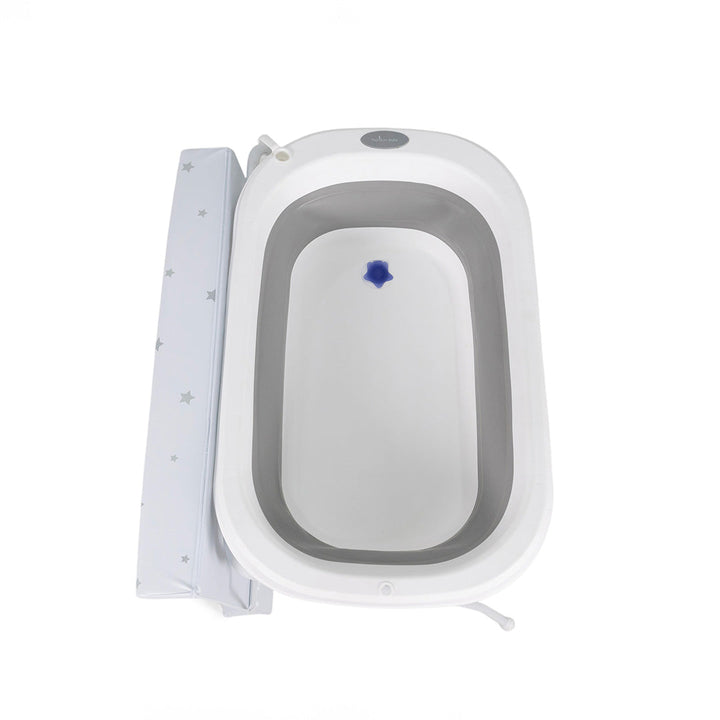 PREMIUM BABY TINA PLEGABLE PARA BEBES CON PATAS GRIS Y CAMBIADOR ALANA