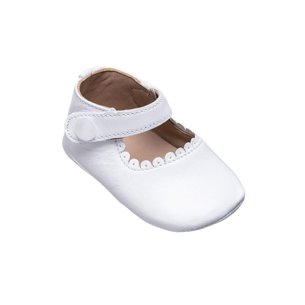 ELEPHANTITO BEBE NIÑA ZAPATO MARY JANE WHITE