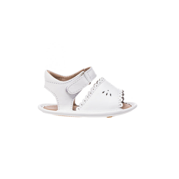 ELEPHANTITO BEBE NIÑA ZAPATO SCALLOPED WHITE