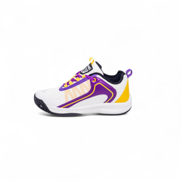 SPALDING NIÑO ZAPATILLA DUNKMASTER JR WHITE/PURPLE/YELLOW/BLACK