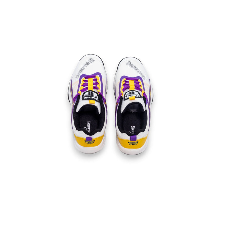 SPALDING NIÑO ZAPATILLA DUNKMASTER JR WHITE/PURPLE/YELLOW/BLACK