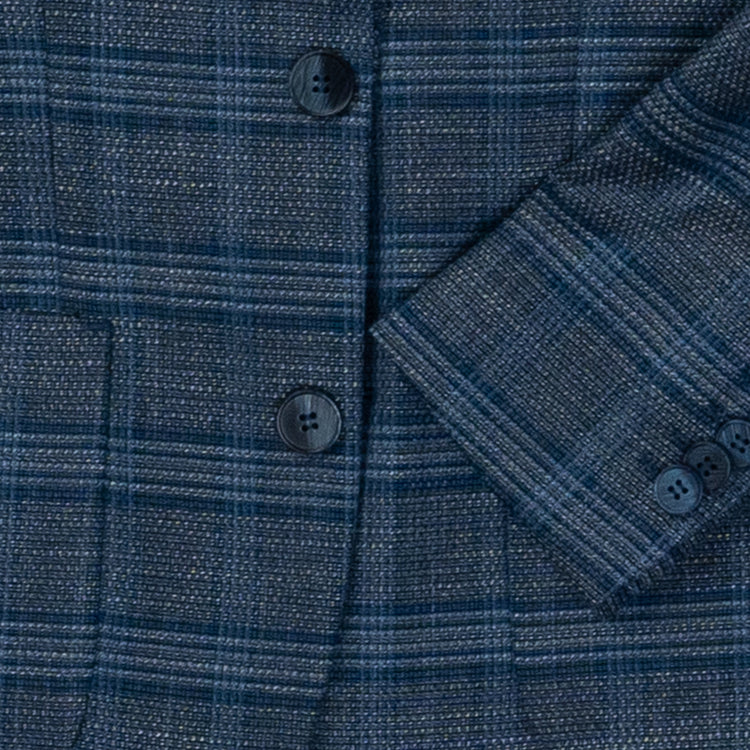 ISAAC MIZRAHI NIÑO BLAZER PLAID SLATE