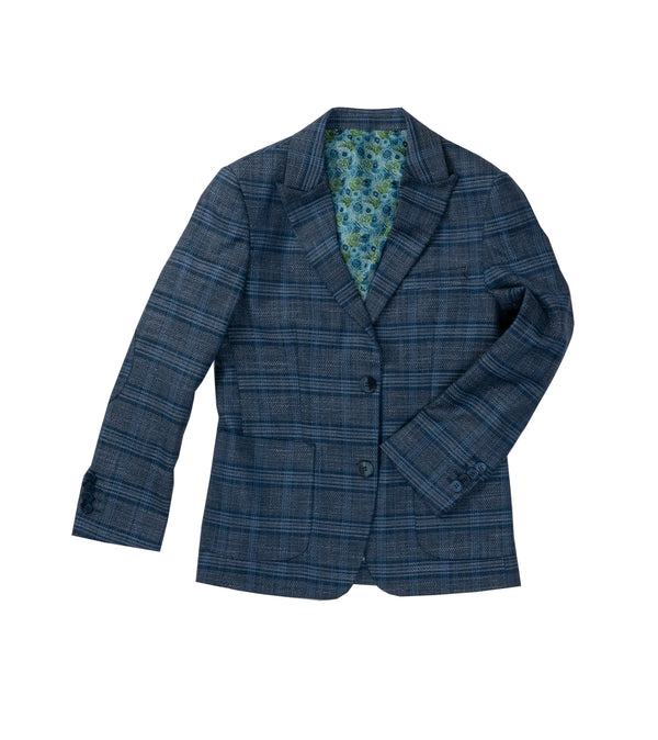ISAAC MIZRAHI NIÑO BLAZER PLAID SLATE