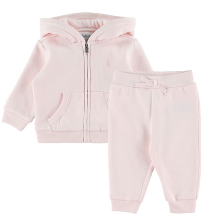 RALPH LAUREN BEBE NIÑA CONJ. DE PANTALON LW MAGIC FLEECE DELICATE PINK